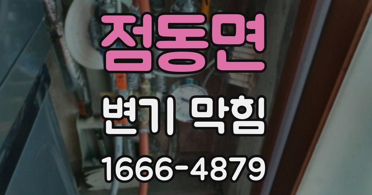 점동면 변기 막힘