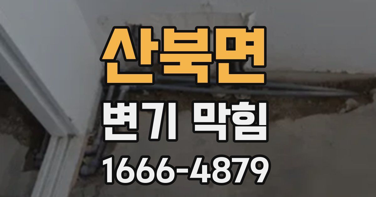 산북면 변기 막힘