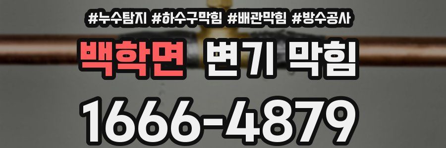 백학면 변기 막힘