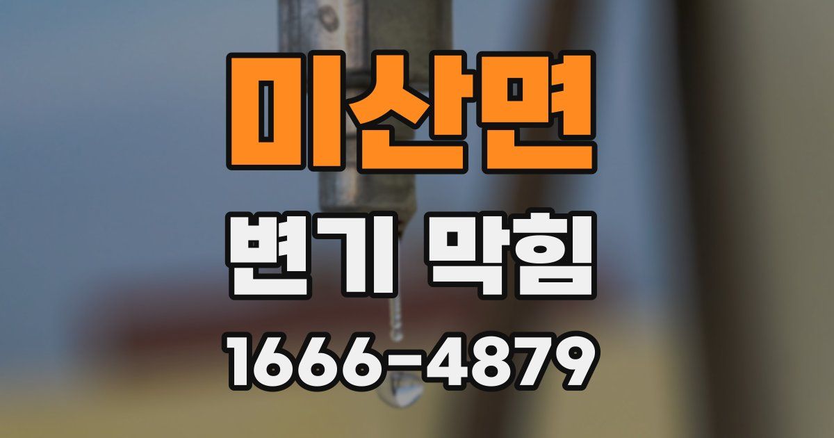 미산면 변기 막힘