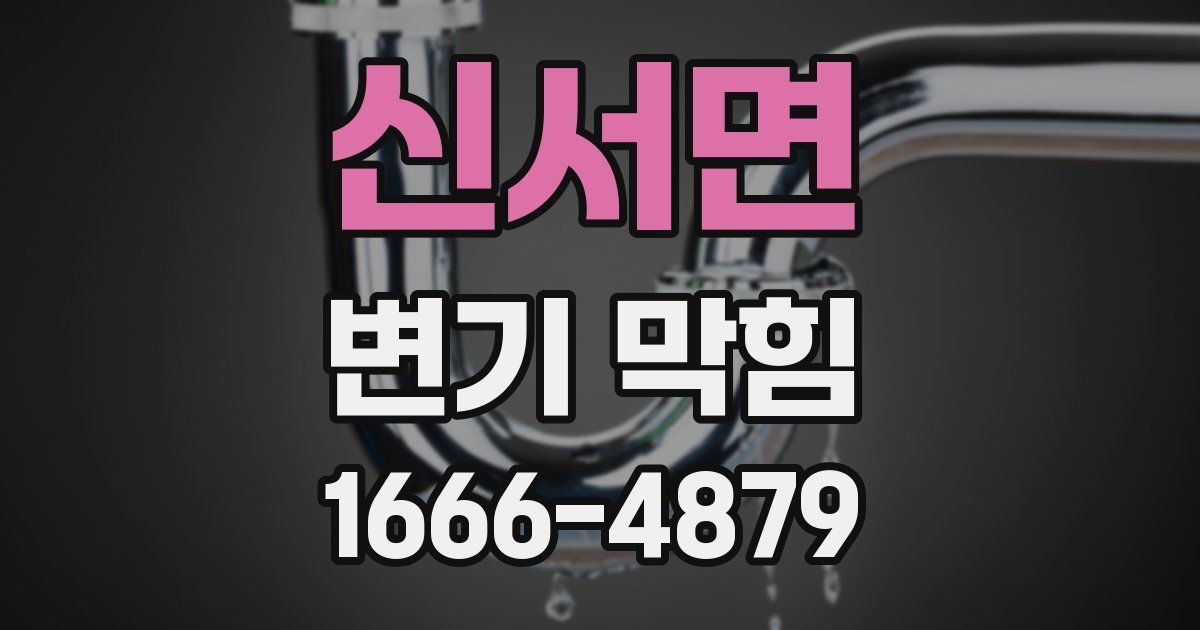 신서면 변기 막힘
