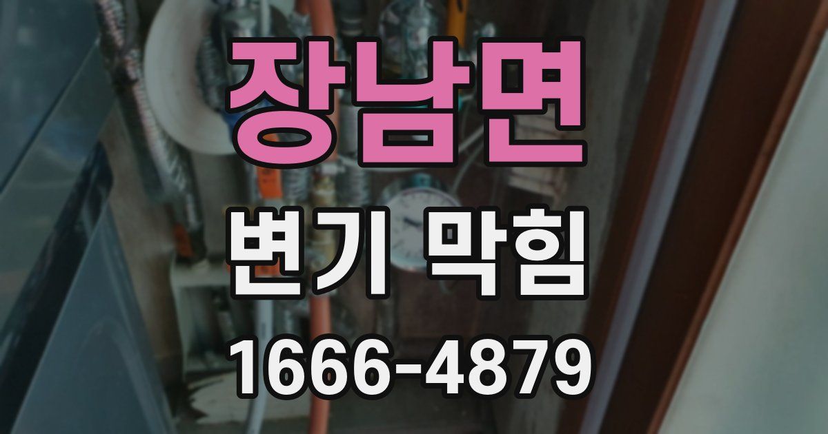 장남면 변기 막힘
