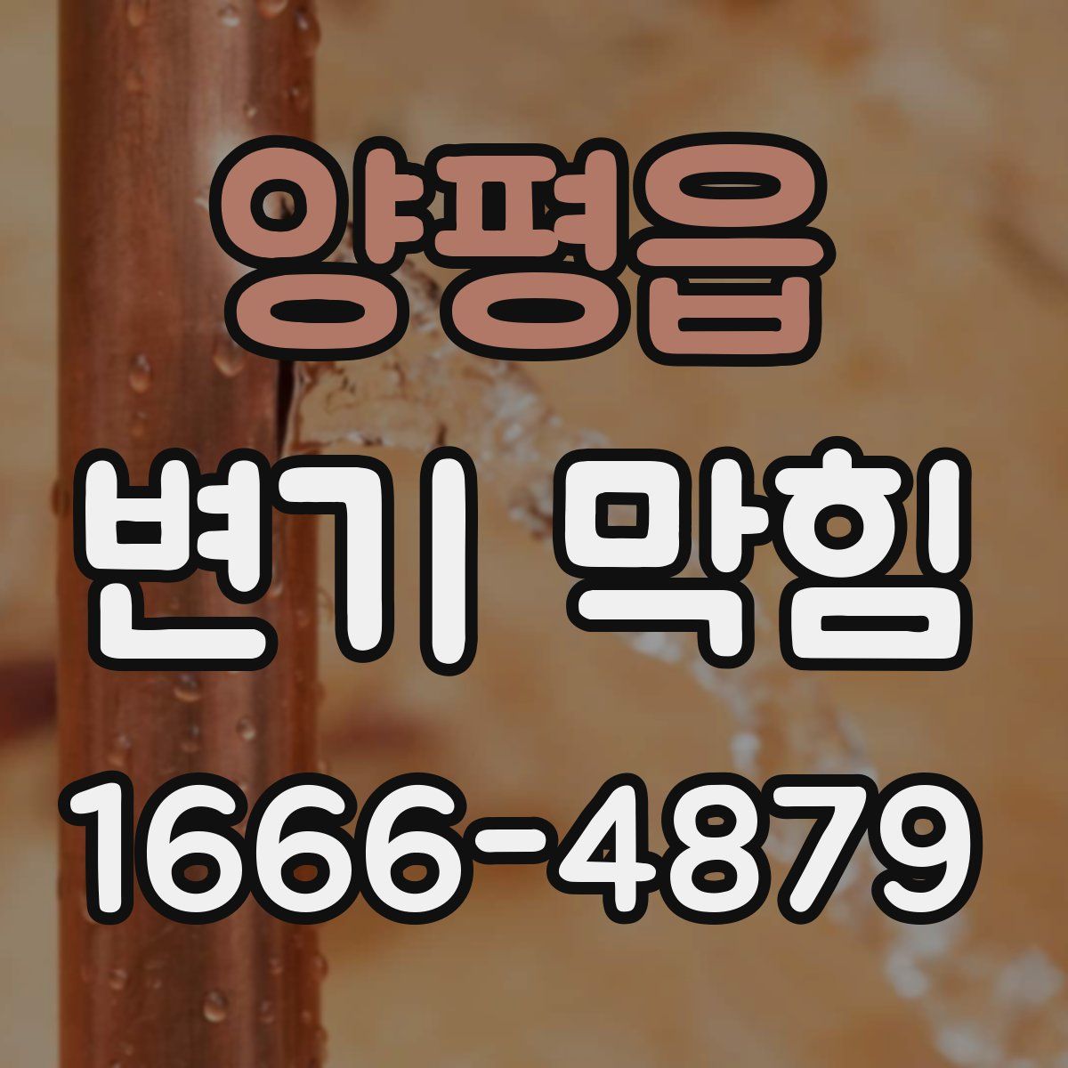 양평읍 변기 막힘