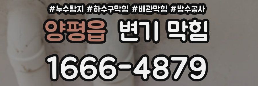 양평읍 변기 막힘