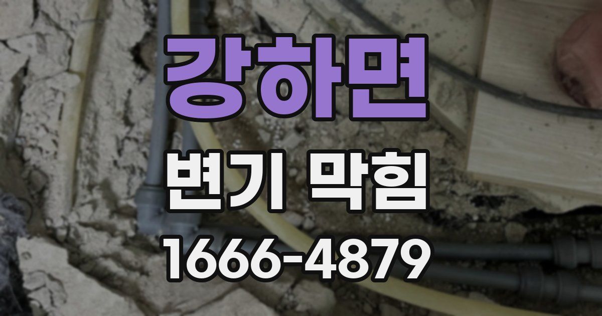 강하면 변기 막힘