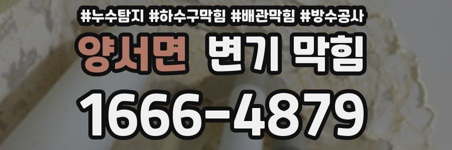 양서면 변기 막힘