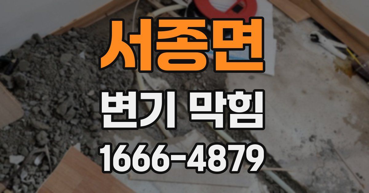 서종면 변기 막힘