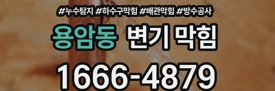 용암동 변기 막힘