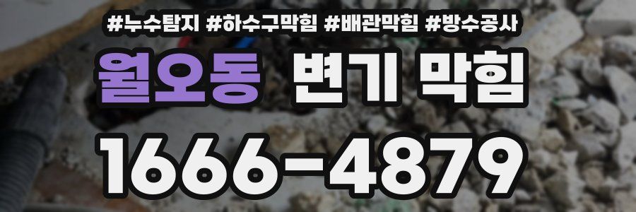 월오동 변기 막힘