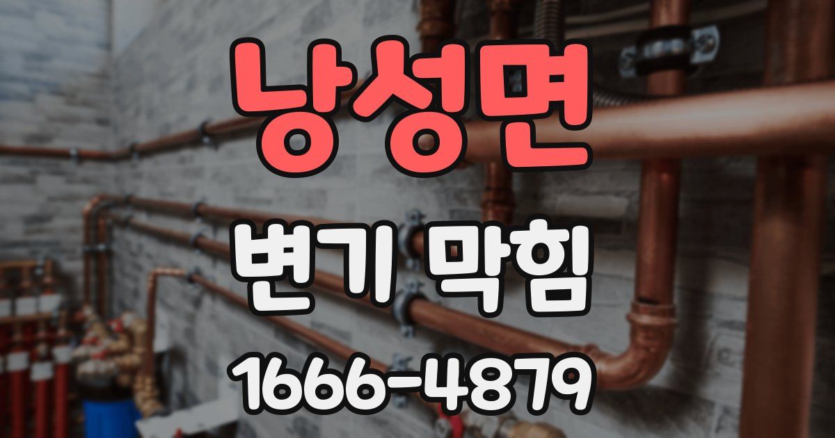 낭성면 변기 막힘