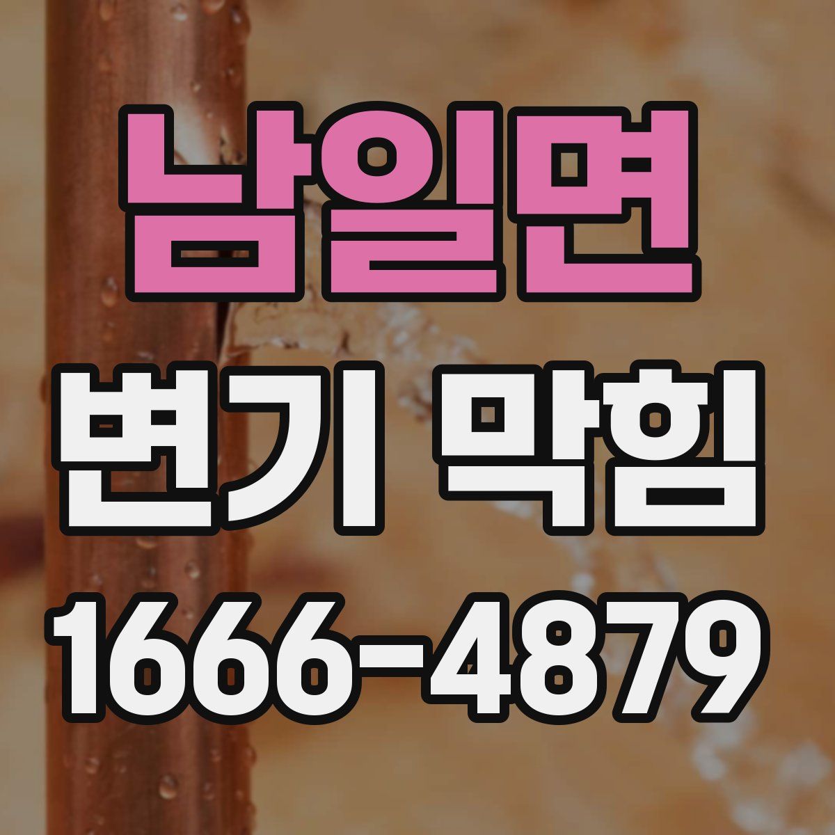 남일면 변기 막힘