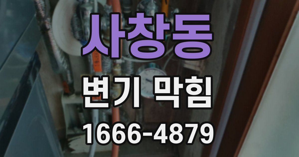 사창동 변기 막힘