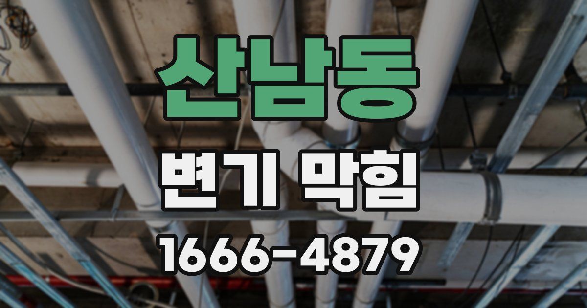 산남동 변기 막힘