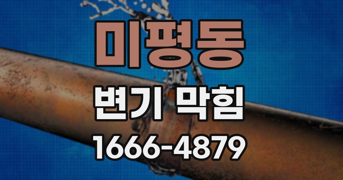 미평동 변기 막힘