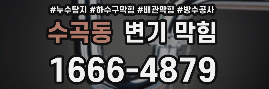 수곡동 변기 막힘
