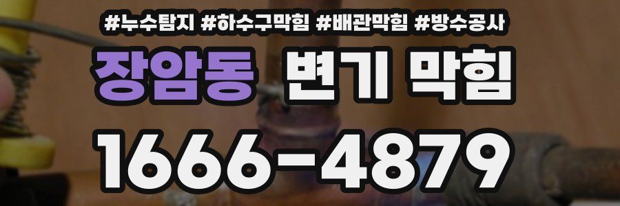 장암동 변기 막힘