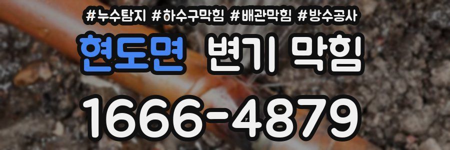 현도면 변기 막힘