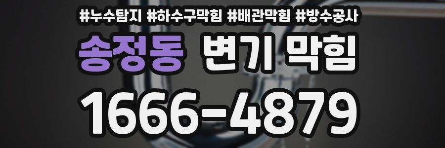 송정동 변기 막힘