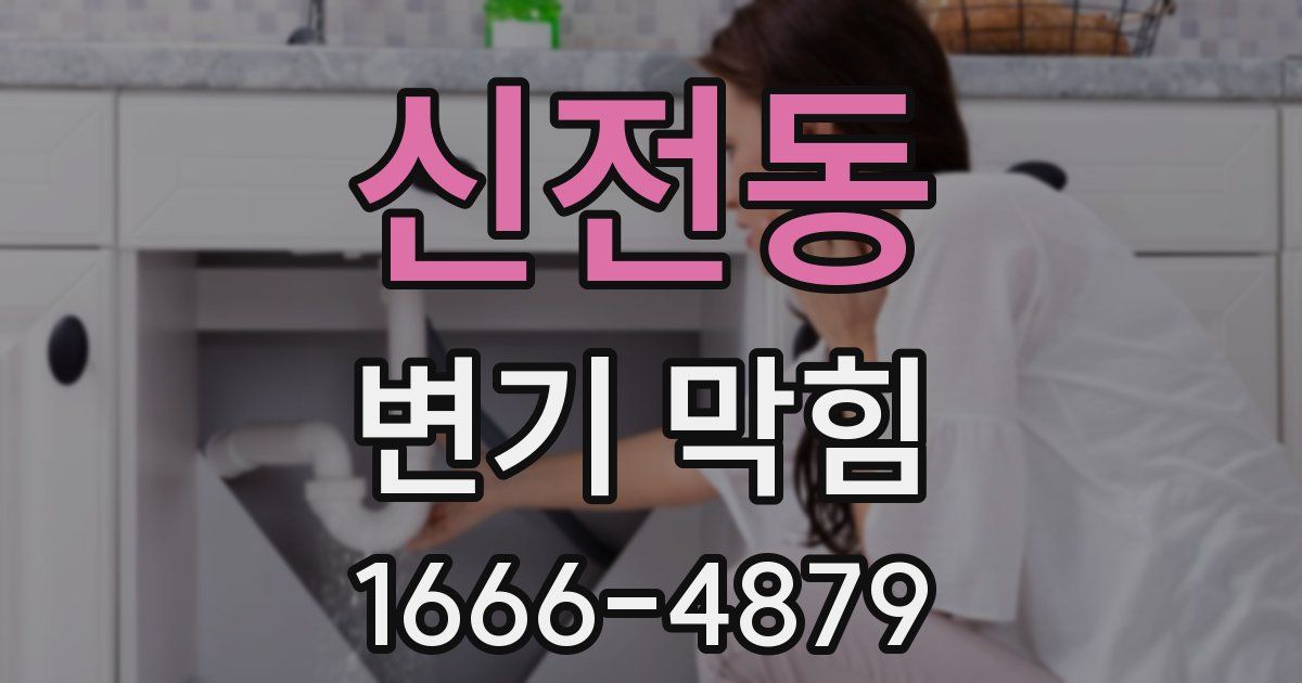 신전동 변기 막힘