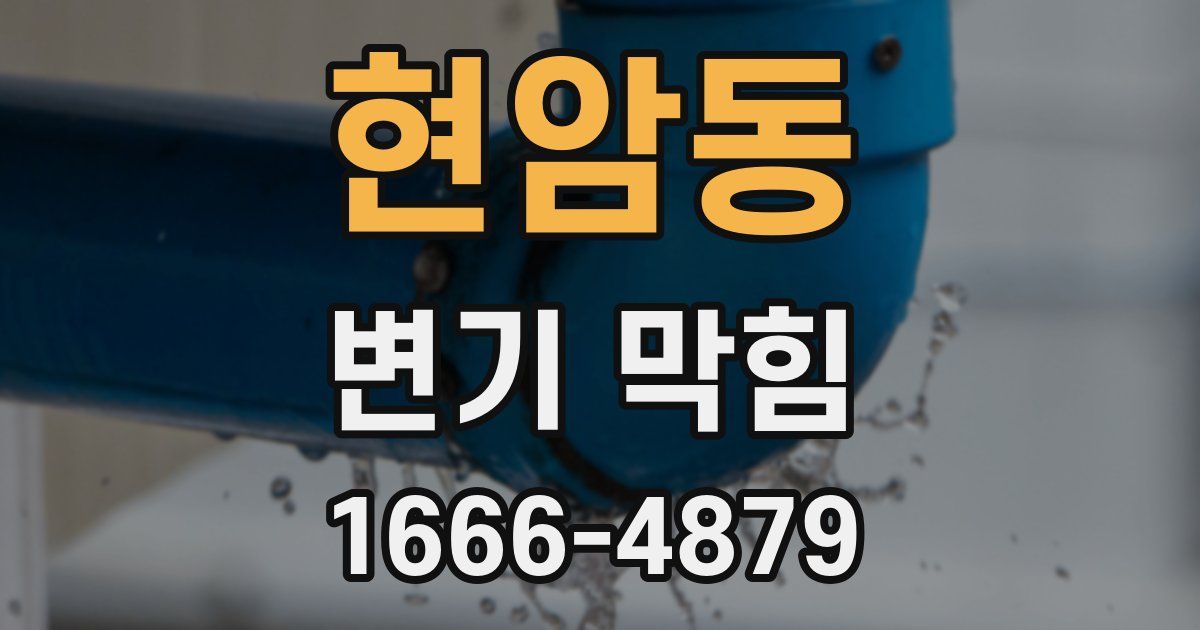 현암동 변기 막힘