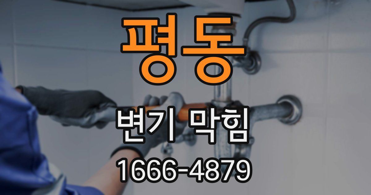 평동 변기 막힘