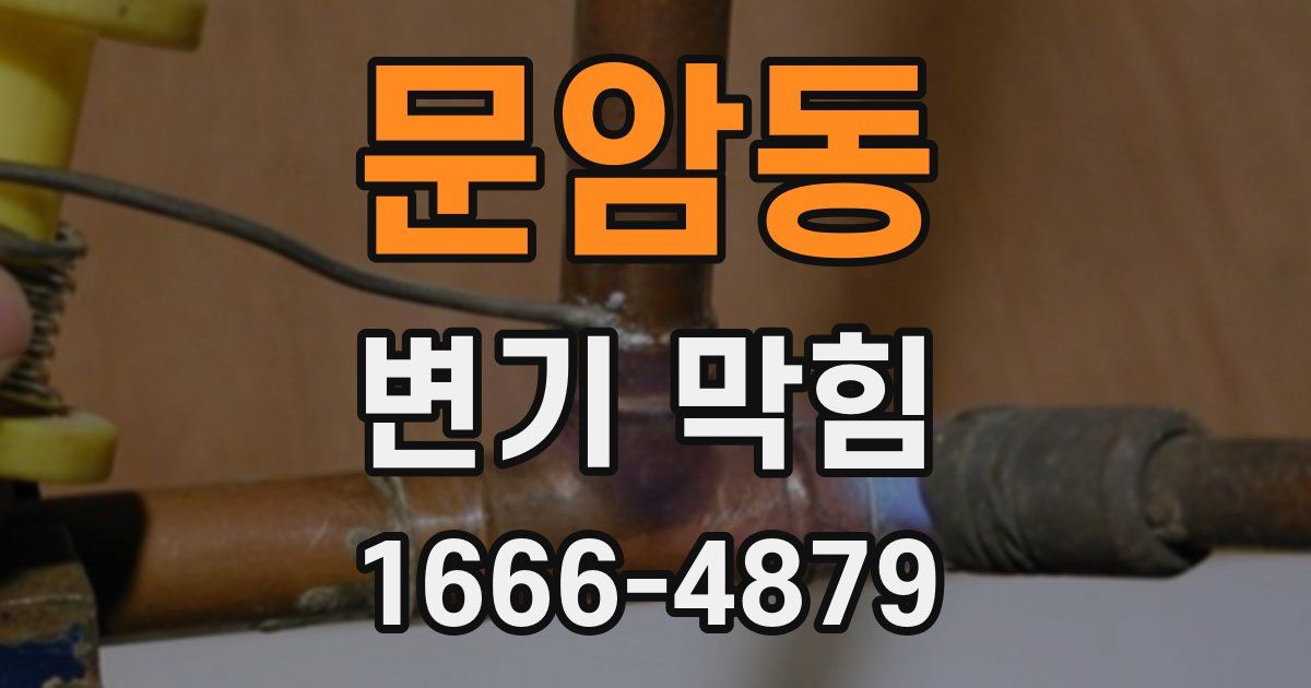 문암동 변기 막힘