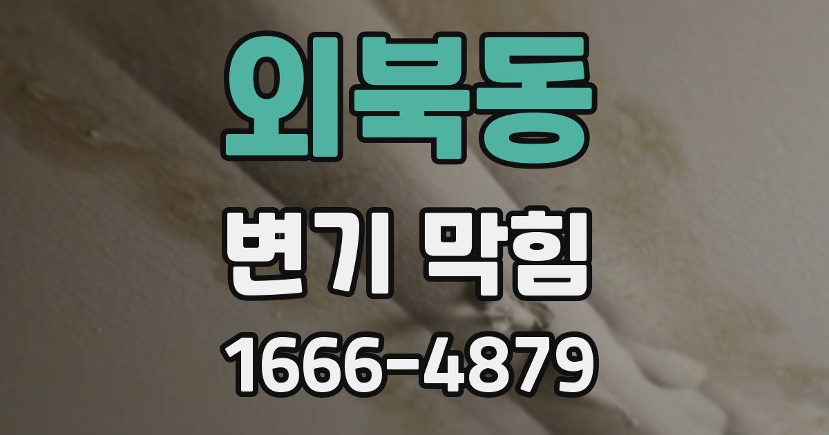 외북동 변기 막힘