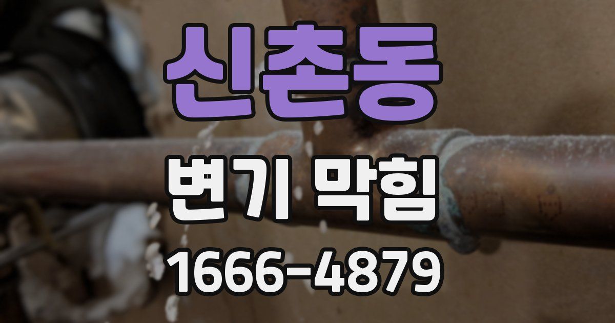 신촌동 변기 막힘