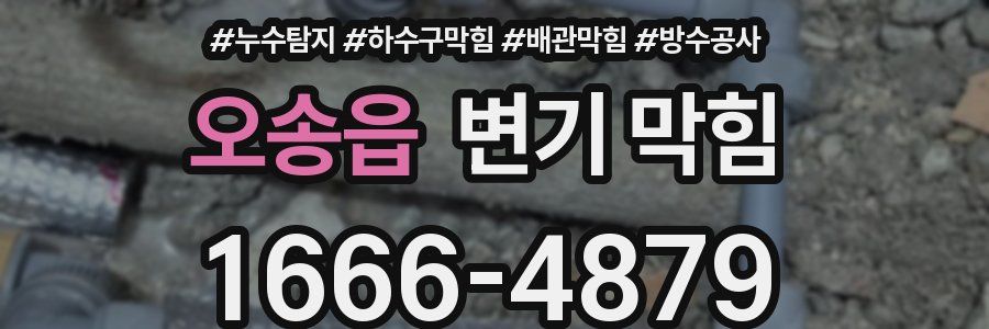 오송읍 변기 막힘