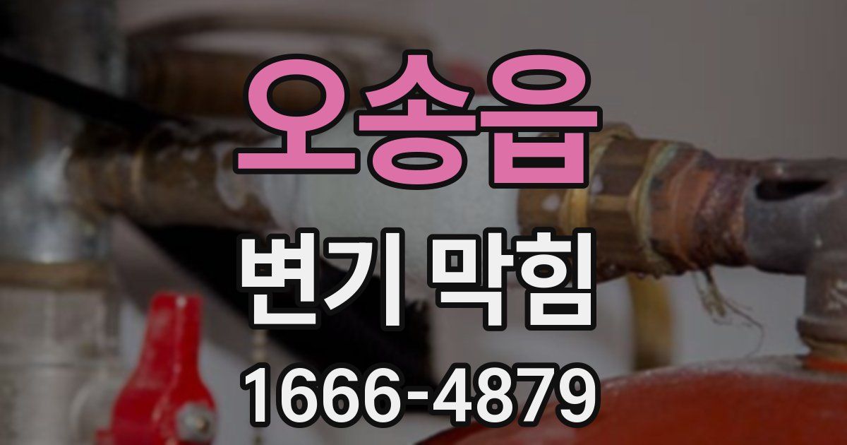 오송읍 변기 막힘