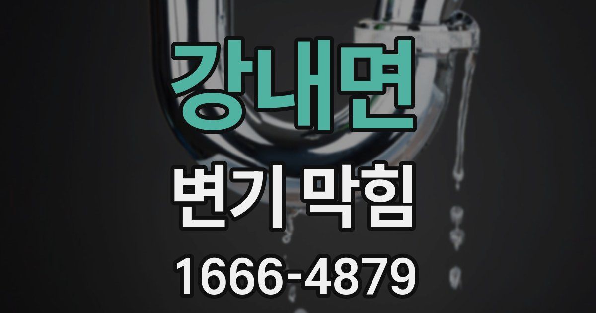 강내면 변기 막힘