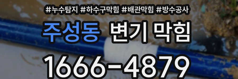 주성동 변기 막힘