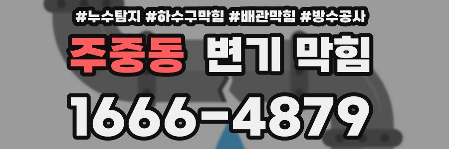 주중동 변기 막힘