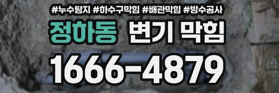 정하동 변기 막힘