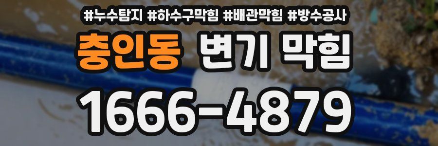 충인동 변기 막힘