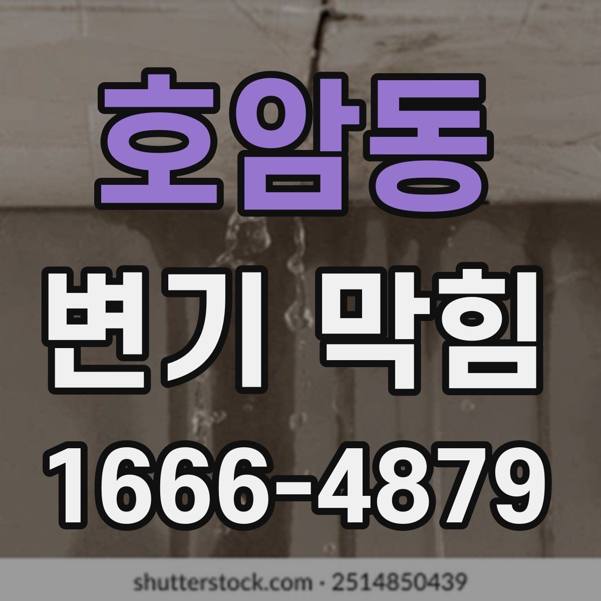 호암동 변기 막힘