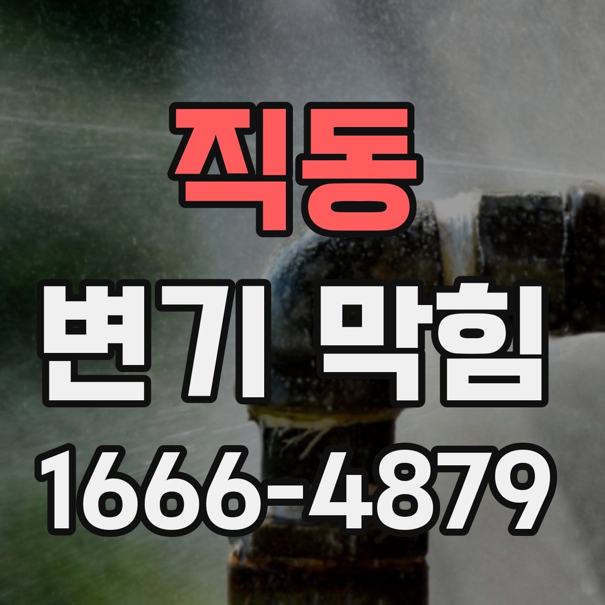 직동 변기 막힘