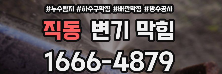 직동 변기 막힘