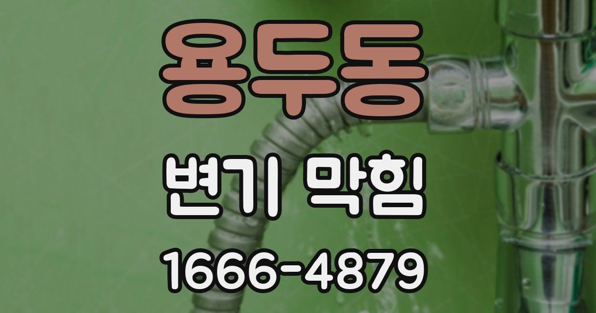 용두동 변기 막힘