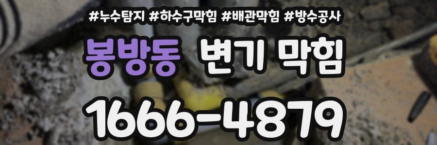 봉방동 변기 막힘
