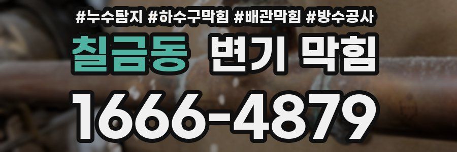 칠금동 변기 막힘