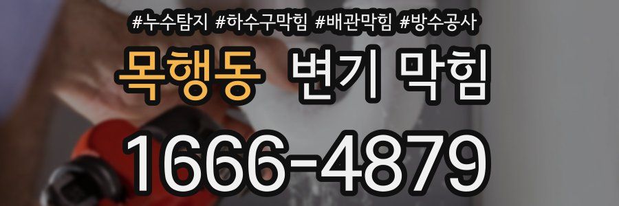목행동 변기 막힘