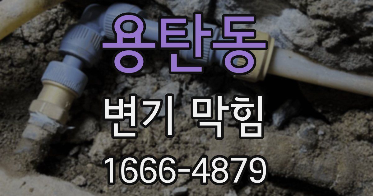 용탄동 변기 막힘
