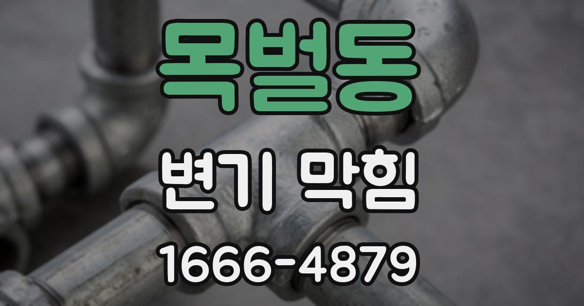 목벌동 변기 막힘