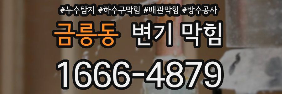 금릉동 변기 막힘