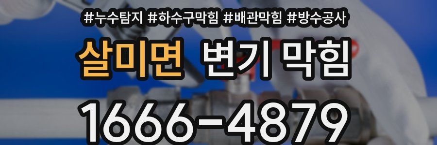 살미면 변기 막힘