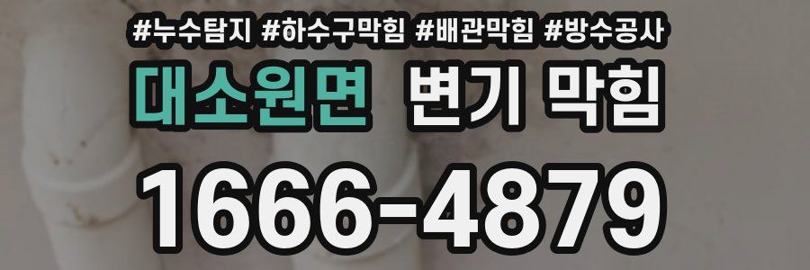 대소원면 변기 막힘