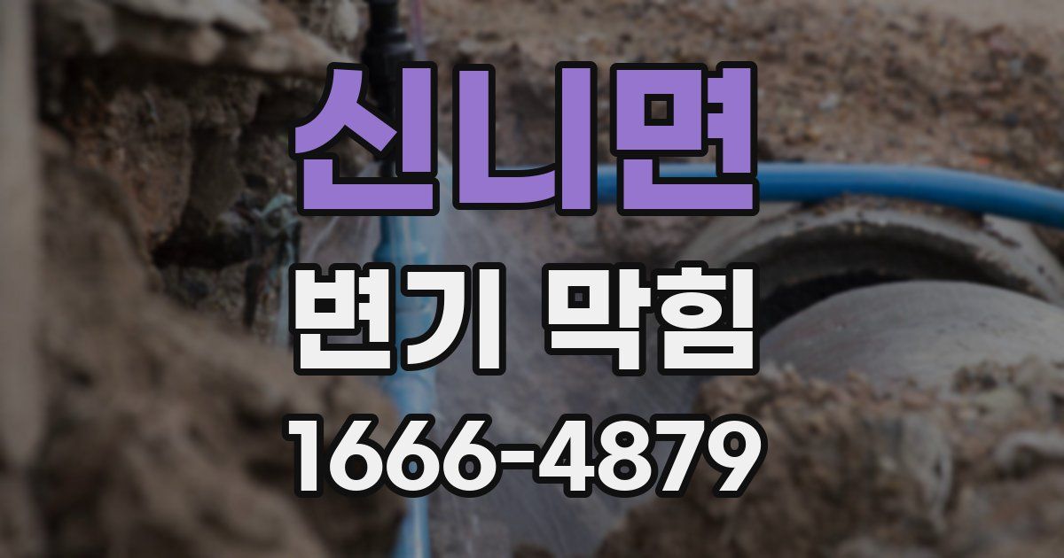신니면 변기 막힘