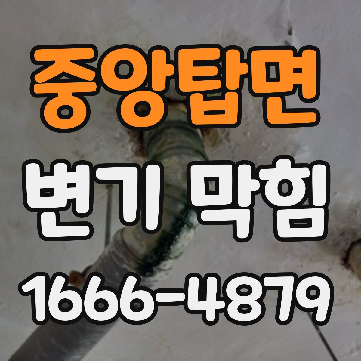 중앙탑면 변기 막힘