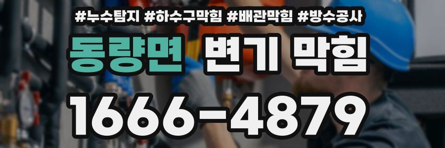 동량면 변기 막힘